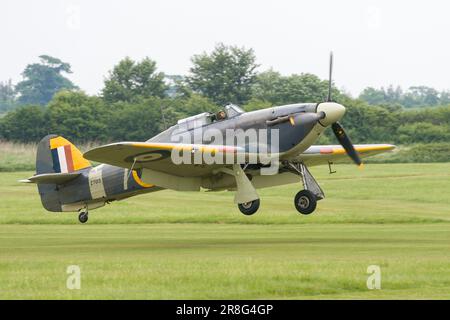 Ein fliegender Tag in der Shuttleworth Collection mit Sea Hurricane 1B Z7015 , Old Warden, Bedforshire 2010 Stockfoto