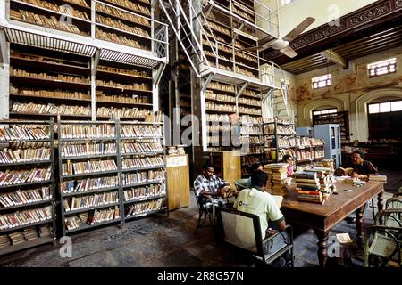 Die Madras Literary Society Library in Chennai, Tamil Nadu, Indien, Asien. Es wurde 1812 gegründet und gilt als eine der ältesten Kreditbibliotheken Indiens Stockfoto