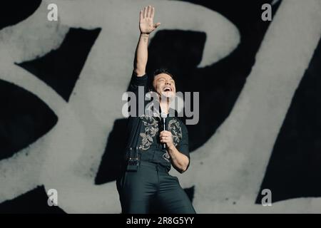 Tiziano Paragraph Ferro in Concerto allo Stadio San Siro di Milano Stockfoto