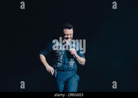 Tiziano Paragraph Ferro in Concerto allo Stadio San Siro di Milano Stockfoto