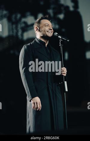 Tiziano Paragraph Ferro in Concerto allo Stadio San Siro di Milano Stockfoto