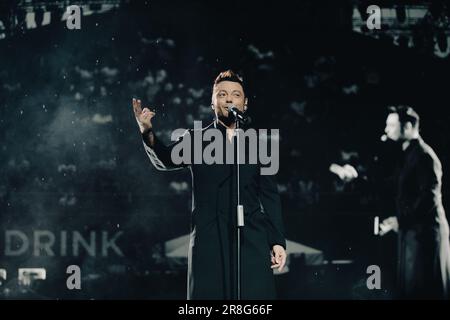 Tiziano Paragraph Ferro in Concerto allo Stadio San Siro di Milano Stockfoto