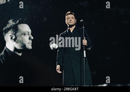 Tiziano Paragraph Ferro in Concerto allo Stadio San Siro di Milano Stockfoto