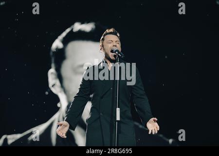 Tiziano Paragraph Ferro in Concerto allo Stadio San Siro di Milano Stockfoto