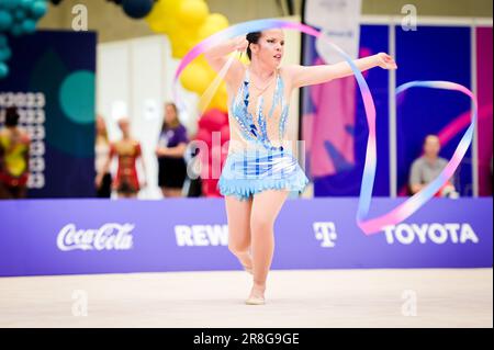 Berlin, Deutschland. 21. Juni 2023. Berlin, Juni 21. 2023: Olympische Sonderspiele 2023 Berlin - Gymnastik Rhythmic - Messe Berlin. (Ryan Sleiman/SPP) Guthaben: SPP Sport Press Photo. Alamy Live News Stockfoto