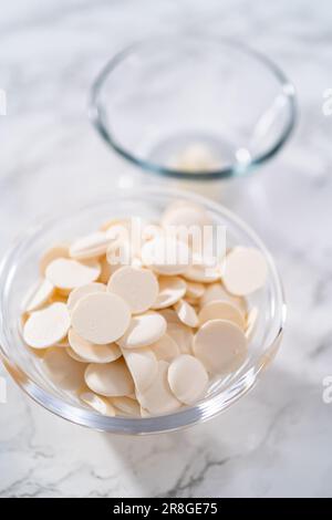 Zitronenkeks mit weißer Schokolade Stockfoto
