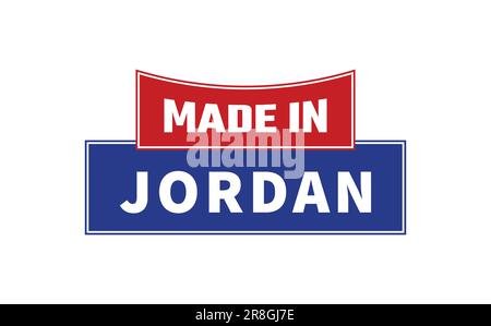 Hergestellt In Jordan Seal Vector Stock Vektor