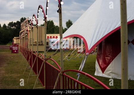 Morgens ein Zirkus Stockfoto