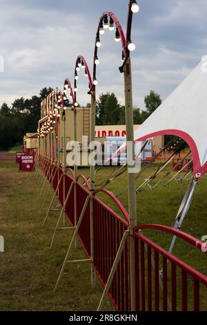 Morgens ein Zirkus Stockfoto