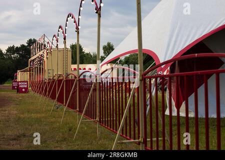 Morgens ein Zirkus Stockfoto