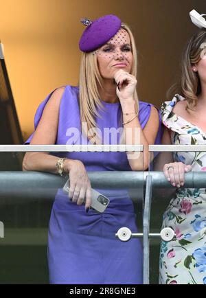 Ascot, Großbritannien. 21. Juni 2023. Berkshire, Großbritannien. 21. Juni 2023. Amanda Holden am zweiten Tag des Royal Ascot. Kredit: Doug Peters/Alamy Live News Stockfoto