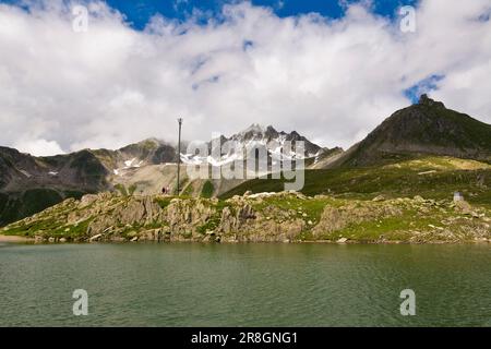 Blick Vom Nufenen-Pass, Kanton Valais, Schweiz Stockfoto