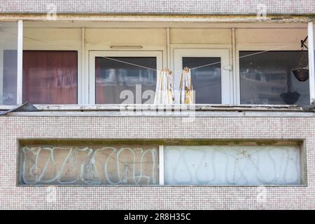 Verfallener Hochhausblock, Birmingham, UK 2023 Stockfoto