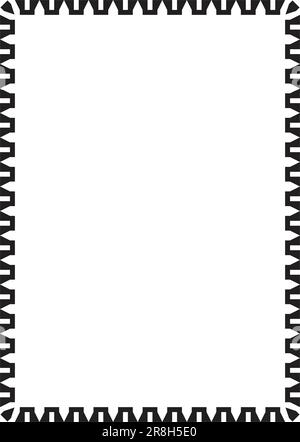 Symbol in Rahmenform für dekoratives Kritzelelement im Vintage-Stil für Design in Vektordarstellung Stock Vektor