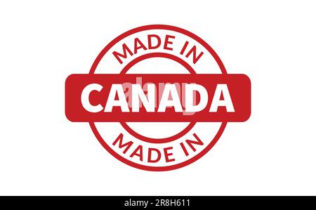 In Kanada Stempel gemacht Stock Vektor