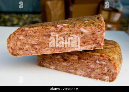 Schweineschalen. Typisch aus der Provinz Modena. Emilia Romagna. Italien Stockfoto