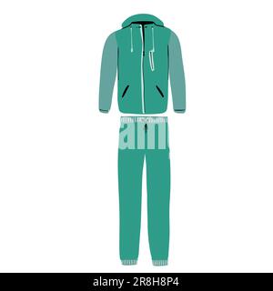 Herren Trainingsanzug Vektorvorlage für dein Design. Vektordarstellung. Sportanzug für Herren. Stock Vektor