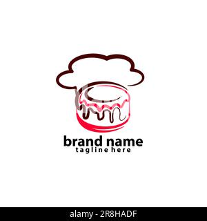 Logo-Vorlage für Backwaren-Brot, Logo-Vorlage für Brotladen Stock Vektor