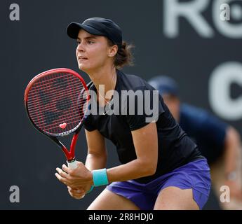 21. Juni 2023; Edgbaston Priory Club, Birmingham, England: Rothesay Classic Birmingham, Tag 3; Anhelina Kalinina (UKR) während ihres Spiels gegen Harriet Dart (GBR) Stockfoto