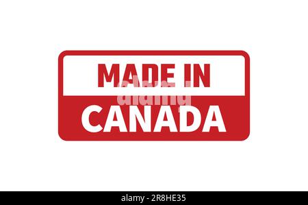 In Kanada Stempel gemacht Stock Vektor