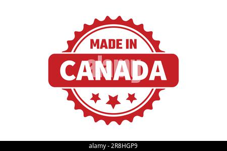 In Kanada Stempel gemacht Stock Vektor