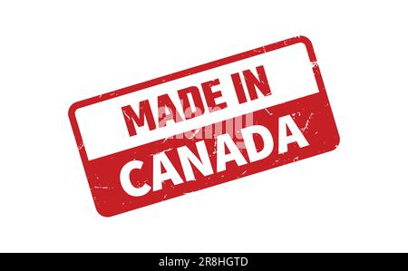 In Kanada Stempel gemacht Stock Vektor