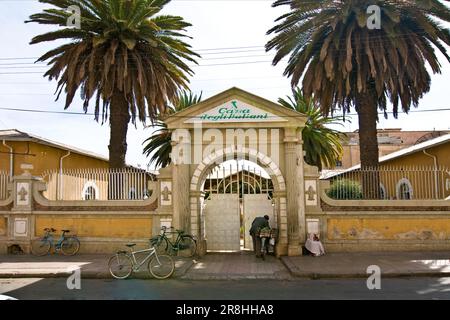 Casa Degli Italyni. Asmara. Eritrea Stockfoto