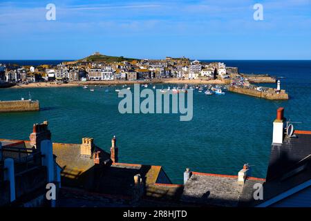 Sonniges St. Ives im Oktober Stockfoto
