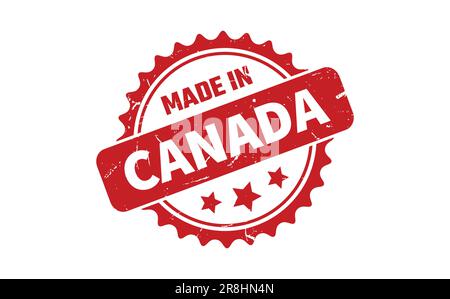 In Kanada Stempel gemacht Stock Vektor