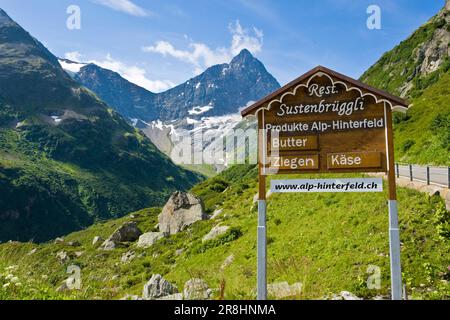 Susten-Pass. Canton Uri. Die Schweiz Stockfoto