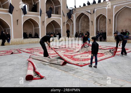 Im Iran. Nain. Muharram-Feier Stockfoto