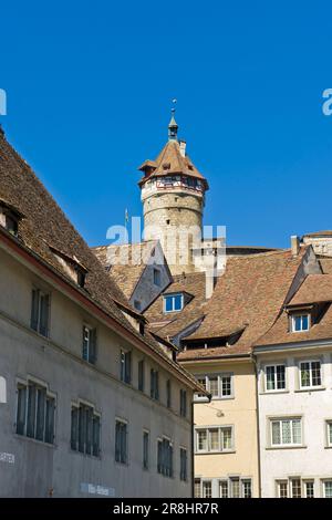 Das Munot Castle. Schaffhausen. Die Schweiz Stockfoto