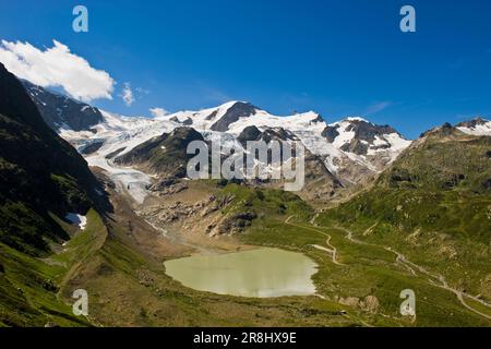 Steingletscher-Gletscher. Susten-Pass. Canton Uri. Die Schweiz Stockfoto