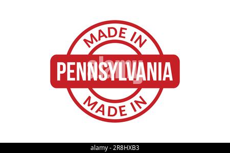 Hergestellt In Pennsylvania Rubber Stamp Stock Vektor