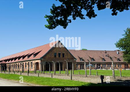 Polen. Auschwitz. Konzentrationslager Stockfoto