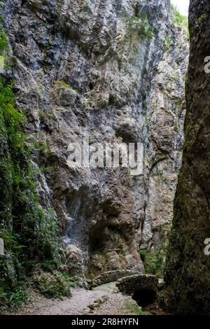 Montagna Spaccata. Recoaro Terme Stockfoto