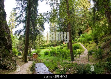 Montagna Spaccata. Recoaro Terme Stockfoto
