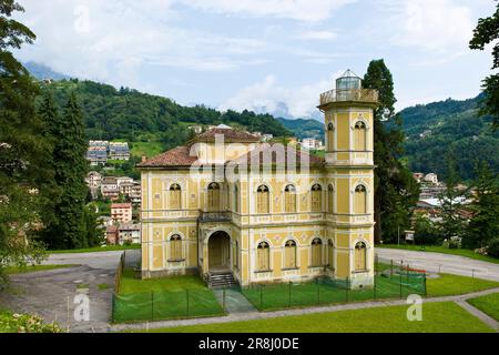 Recoaro Terme. Therme. Villa Tonello Stockfoto
