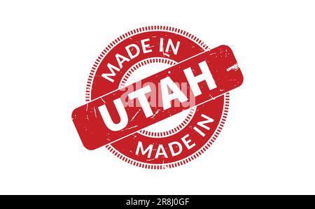 Hergestellt In Utah Gummistempel Stock Vektor