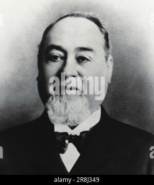 Levi Strauss (1829-1902), deutscher amerikanischer Geschäftsmann, der das erste Unternehmen gründete, das Jeans herstellte Stockfoto