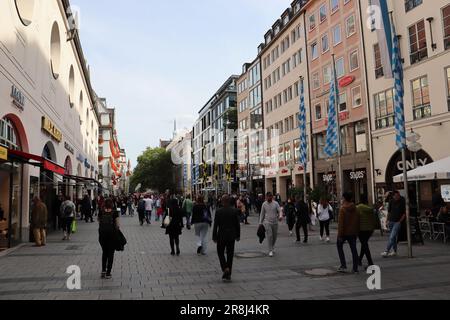 München die Hauptstadt des Freistaates Bayern. Nach Berlin und Hamburg ist die drittbevölkerungsreichste Stadt Deutschlands und bekannt als eine der t. Stockfoto