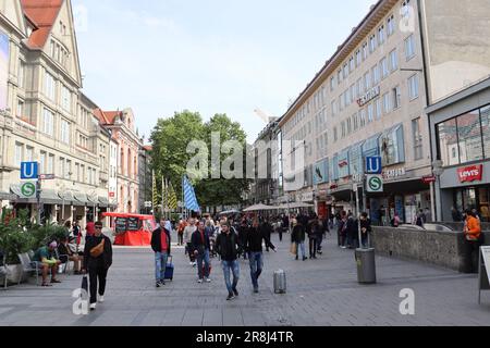 München die Hauptstadt des Freistaates Bayern. Nach Berlin und Hamburg ist die drittbevölkerungsreichste Stadt Deutschlands und bekannt als eine der t. Stockfoto