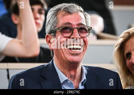 Paris, Frankreich. 15. Juni 2023. Patrick BALKANY während der französischen Meisterschaft, des Basketballspiels Betclic Elite, der Playoffs, des Endspiels 3, zwischen Metropolitans 92 (Boulogne - Levallois) und MONACO am 15. Juni 2023 im Roland-Garros-Stadion in Paris, Frankreich - Foto Matthieu Mirville/DPPI Credit: DPPI Media/Alamy Live News Stockfoto