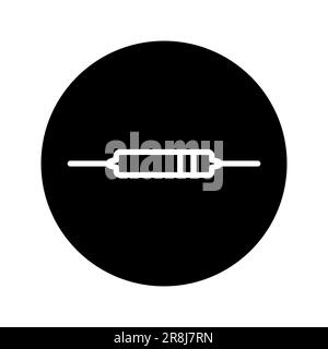 Schwarzes Liniensymbol für Kondensatorpapier. Piktogramm für Webseite, mobile App, Werbeaktion. Stock Vektor