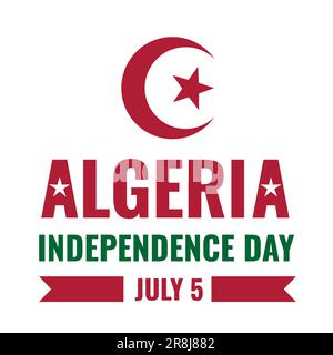 Typografie-Poster zum Tag der Revolution Algeriens. Nationalfeiertag am 1. November. Einfach zu bearbeitende Vektorvorlage für Banner, Flyer, Aufkleber, Grußkarte, Post Stock Vektor