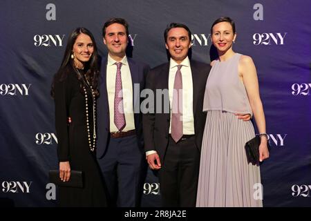 NY, USA. 22. Mai 2023. 55 Wall Street, New York, USA, 22. Mai 2023 - Teilnehmer der Spring Gala 150 Years of Inspiration am Cipriani Wall Stree (55 Wall Street) am 92NY 22. Mai 2023 in Manhattan, New York. Foto: Giada Papini Rampelotto/EuropaNewswire (Kreditbild: © Luiz Rampelotto/ZUMA Press Wire) NUR REDAKTIONELLE VERWENDUNG! Nicht für den kommerziellen GEBRAUCH! Stockfoto