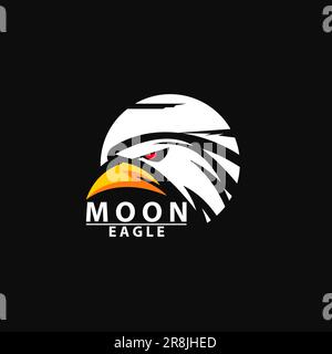 Inspiration für das Circle Eagle Falcon Hawk Bird Head Logo-Vorlage Stock Vektor