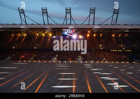 Krakau, Polen. 21. Juni 2023. Eröffnungszeremonie der europäischen Spiele 2023 in Krakau, Polen, am 21. Juni ( Kredit: Mickael Chavet/Alamy Live News Stockfoto