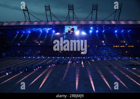 Krakau, Polen. 21. Juni 2023. Eröffnungszeremonie der europäischen Spiele 2023 in Krakau, Polen, am 21. Juni ( Kredit: Mickael Chavet/Alamy Live News Stockfoto