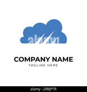 Vorlage für professionelles Cloud-Logo Stock Vektor